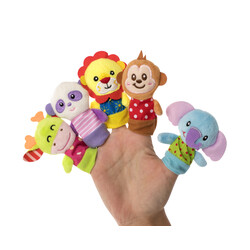 Baby Team. Набір іграшок на пальчики "Звірятка", (8715)