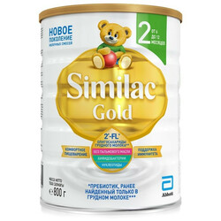 Молочная смесь Similac Gold 2 с пребиотиками, от 6  до 12 мес., 800 г. (5391523058162)