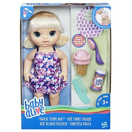Hasbro. Кукла Hasbro Baby Alive Малышка с мороженым, 30 см (5010993380282)