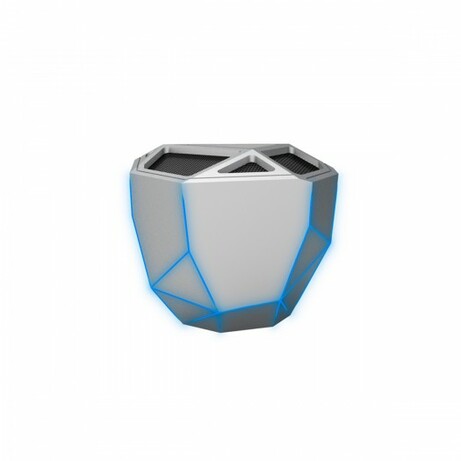 Xoopar. Акуст. система XOOPAR-GEO SPEAKER (срібла., син. LED, з Bluetooth, USB-кабелем) (XP81016.12BL)