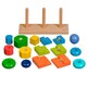 Іграшки з дерева. Пірамідки 3 в 1 (Д037)