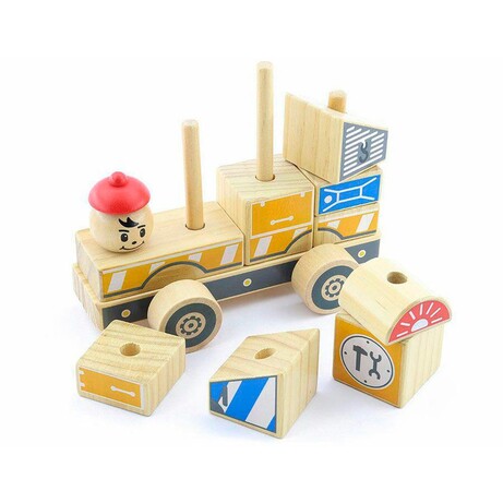 Іграшки з дерева. Автомобіль-конструктор № 3 (Д061)