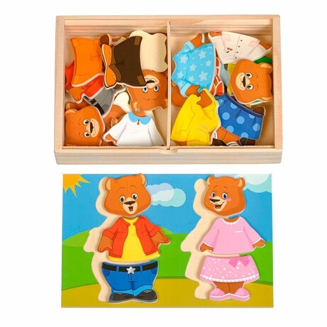 Іграшки з дерева. Два ведмеді (Д182)