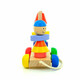 Іграшки з дерева. Пірамідка-каталка «Хлопчик і дівчинка» (Д354)