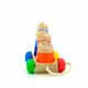 Іграшки з дерева.Пірамідка на колесах (Д355)