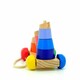 Іграшки з дерева.Пірамідка на колесах (Д355)