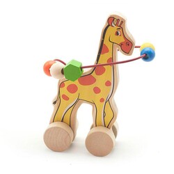Іграшки з дерева. Лабіринт-каталка Жирафа (Д358)