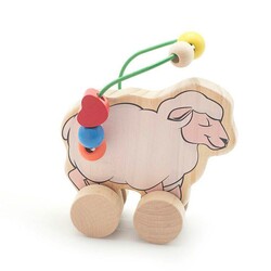 Іграшки з дерева. Лабіринт-каталка Вівця (Д366)