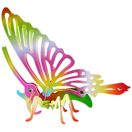 Іграшки з дерева. Метелик кольоровий (Е022с)