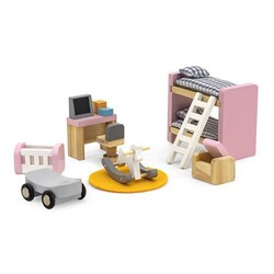 Viga Toys. Дерев'яні меблі для ляльок PolarB Дитяча кімната (44036)