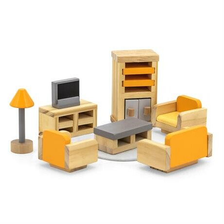 Viga Toys. Деревянная мебель для кукол PolarB Гостиная (44037)
