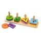Viga Toys . Деревянная логическая пирамидка-ключ Цветные фигуры (50968)