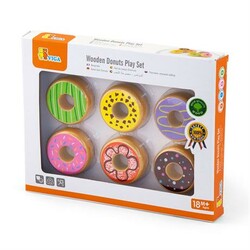 Viga Toys. Игрушечные продукты  Деревянные пончики (51604)