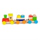 Viga Toys . Деревянный поезд Цветные кубики (51610)