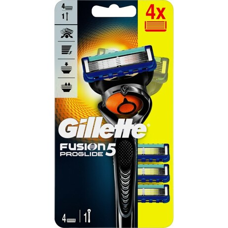 Gillette. Бритва Fusion ProGlide с четырьмя сменными касетами (556298)