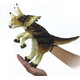 Hansa. Тріцератопс коричневий 43 см, реалістична м'яка іграшка на руку (4806021977644)