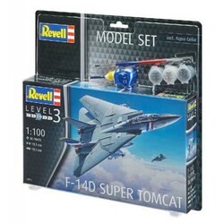 Revell. Сборная модель-копия набор Истребитель F-14D «Томкэт» уровень 3 масштаб 1:100 (RVL-63950)
