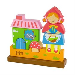 Viga Toys. Магнитная деревянная игрушка Красная Шапочка (6934510500757)