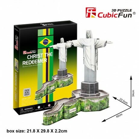 CubicFun. Трехмерная головоломка-конструктор "Статуя Христа-Искупителя" (C187h)