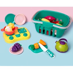 Beiens. Игровой набор Корзина с овощами и фруктами на липучках 30 предметов (BC9902)