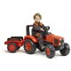 Falk. Детский трактор на педалях с прицепом Falk 2060AB KUBOTA (2060AB)