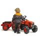 Falk. Детский трактор на педалях с прицепом Falk 2060AB KUBOTA (2060AB)