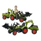 Falk. Детский трактор на педалях с прицепом, передним и задним ковшами Falk CLAAS ARION (2070Y)