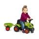 FALK. Детский трактор-каталка с прицепом FALK BABY CLAAS AXOS 310 (1012B)