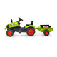 Falk. Детский трактор на педалях с прицепом Falk 2041C CLAAS ARION (2041C)