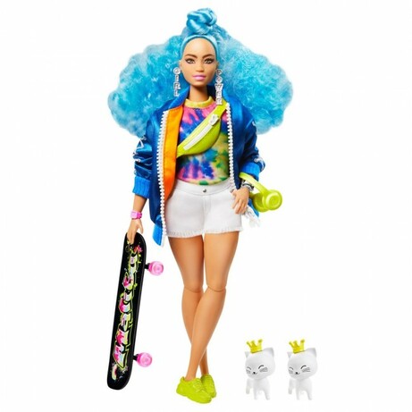 Barbie. Лялька Barbie "Екстра" з блакитним кучерявим волоссям (GRN30)