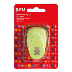 Apli Kids. Дирокол фігурний в формі ведмедика, зелений (8410782136316)