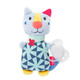Fehn. М'яка іграшка для малюків з кільцем для соски Кішка (4001998055474)