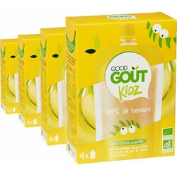 Good Gout. Фруктовые пюре Банан 4х90г (310315)