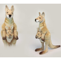 Hansa. М'яка іграшка Рудий кенгуру, висота 43 см (3642)