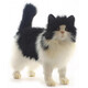 Hansa. Мягкая игрушка Черно-белый кот, длина 40 см (4221)