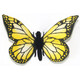 Hansa. М'яка іграшка Метелик жовтий, ширина 14 см (7101)
