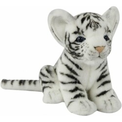 Hansa. М'яка іграшка Білий тигр, довжина 17 см (4806021972878)