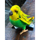 Hansa. Мягкая игрушка Волнистый попугайчик зеленый, высота 15 см (3653)