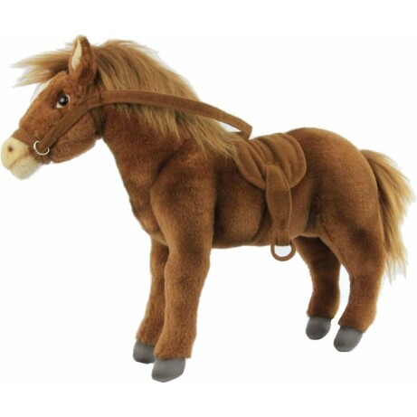 Hansa. М'яка іграшка Кінь з сідлом, довжина 37 см. (5811)