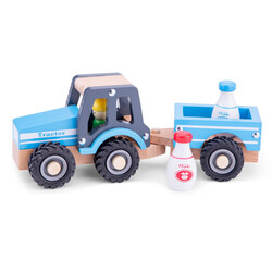 New Classic Toys. Трактор с прицепом и молоком (11942)