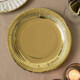 Talking Tables. Одноразовые тарелки, цвет золотой (8 шт) (5052714080651)