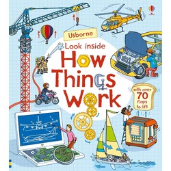 Usborne. Детская книга Загляните внутрь, как все работает, англ. язык (9781474936576)