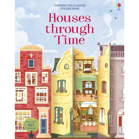 Usborne. Дитяча книга з наклейками Houses Through Time Sticker Book, англ. (9781474936651)