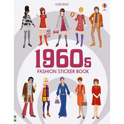 Usborne. Дитяча книга з наклейками 1960s Fashion Sticker Book, англ. 44 стр (9781474941853)