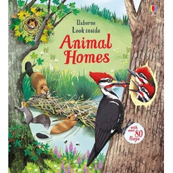 Usborne. Детская книга Внутри домов животных, англ. язык (9781474942928)