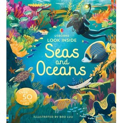 Usborne. Дитяча книга Look Inside Seas and Oceans, англ. 14 стр (9781474947060)