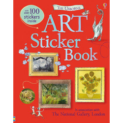 Usborne. Детская книга с наклейками Art Sticker Book, английский 7+ лет 52 стр (9781474953085)