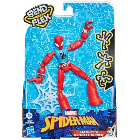 Hasbro. SPD Гнучка фігурка в асорт. (SPD BEND AND FLEX MARVELS SCARLET SPIDER) (F2297)