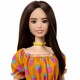 Barbie. Кукла "Модница" в платье в горошек с открытыми плечами (887961900323)