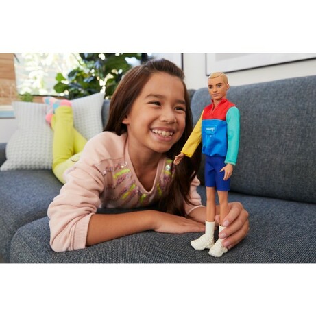 Barbie. Лялька Кен "Модник" у світшоті в стилі печворк (887961900385)